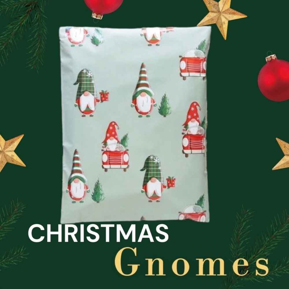 Christmas Gnomes 20 poly mailers 10x13